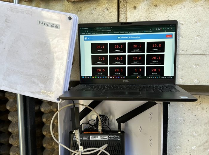 Dashboard TNS Cool Track en prueba in-situ